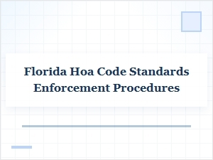 Florida Hoa Standards Enforcement Rules